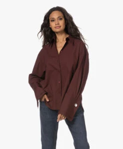 Róhe Poplin Overhemd Met Dubbele Manchetten - Mulberry -Mode Kleding 230524 97e6fdc7 feb2 4869 9543 6e6c7f2f4f43