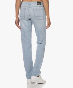 Denham Monroe Girlfriend Tapered Fit Jeans - Mid Blue Light Stonewash -Mode Kleding 230524 c3031f0c 77a2 45ed 99d2 1da186d20ecc