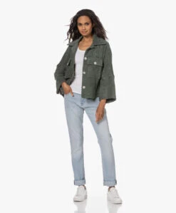 Denham Monroe Girlfriend Tapered Fit Jeans - Mid Blue Light Stonewash -Mode Kleding 230524 f6941051 3228 46c3 8972 703b4786c9c9