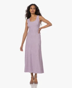 By Malene Birger Lilo Gebreide Fit & Flare Jurk - Pastel Violet -Mode Kleding 230525 00e4996a fba8 429b 91cb 838def7089c9