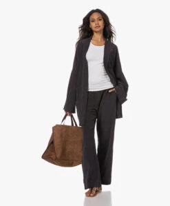 Speezys Amsterdam Badstof Jersey Kimono Jasje - Jet Black -Mode Kleding 230525 246485ad 882e 4fde 9f8b 1dcaeb6b3414