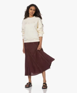 Róhe Panelled Midi Rok - Mulberry -Mode Kleding 230525 356d228f 7994 4467 b0ff 4968b20b929b