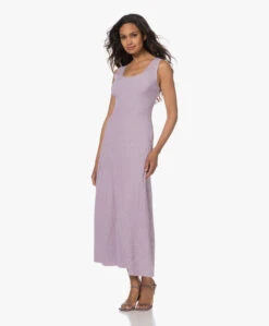 By Malene Birger Lilo Gebreide Fit & Flare Jurk - Pastel Violet -Mode Kleding 230525 4db9e82a 0286 426b aab7 5546c7fede73