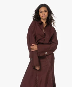 Róhe Poplin Overhemd Met Dubbele Manchetten - Mulberry -Mode Kleding 230525 5402d8a8 647c 458a b663 47b5b20e5290