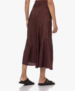Róhe Panelled Midi Rok - Mulberry -Mode Kleding 230525 6c693800 d673 4e2e ba30 fa9a5be0b15c
