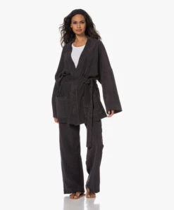 Speezys Amsterdam Badstof Jersey Kimono Jasje - Jet Black -Mode Kleding 230525 70e740e8 3803 4953 a701 8bb5856ccb6c