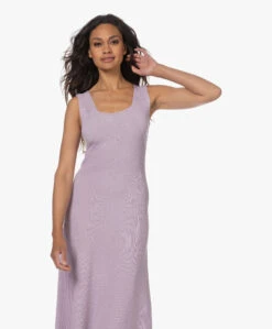 By Malene Birger Lilo Gebreide Fit & Flare Jurk - Pastel Violet -Mode Kleding 230525 b19dcd38 5ff3 4c0b 8538 7203cf8fd1a9