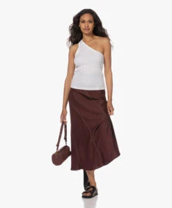 Róhe Panelled Midi Rok - Mulberry -Mode Kleding 230525 cf2b6d40 d7af 4823 8b17 ff78fed7389e