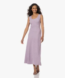 By Malene Birger Lilo Gebreide Fit & Flare Jurk - Pastel Violet -Mode Kleding 230525 d8821683 042a 41f1 bc92 23f654ab2f7d