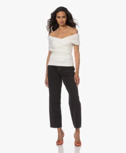 Viveh Giada Reversible Off-Shoulder T-Shirt - Coconut Milk -Mode Kleding 230525 e3aafdca c8ce 4444 864f 0b2d44200be0