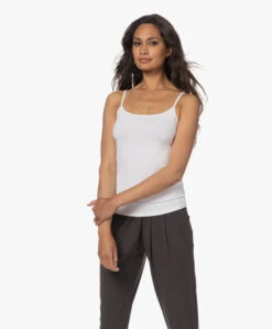 Plein Publique La Foix Bamboe Jersey Spahgettitop - Wit -Mode Kleding 230530 60d68503 1287 48f9 8fff d7b0bc5f2559