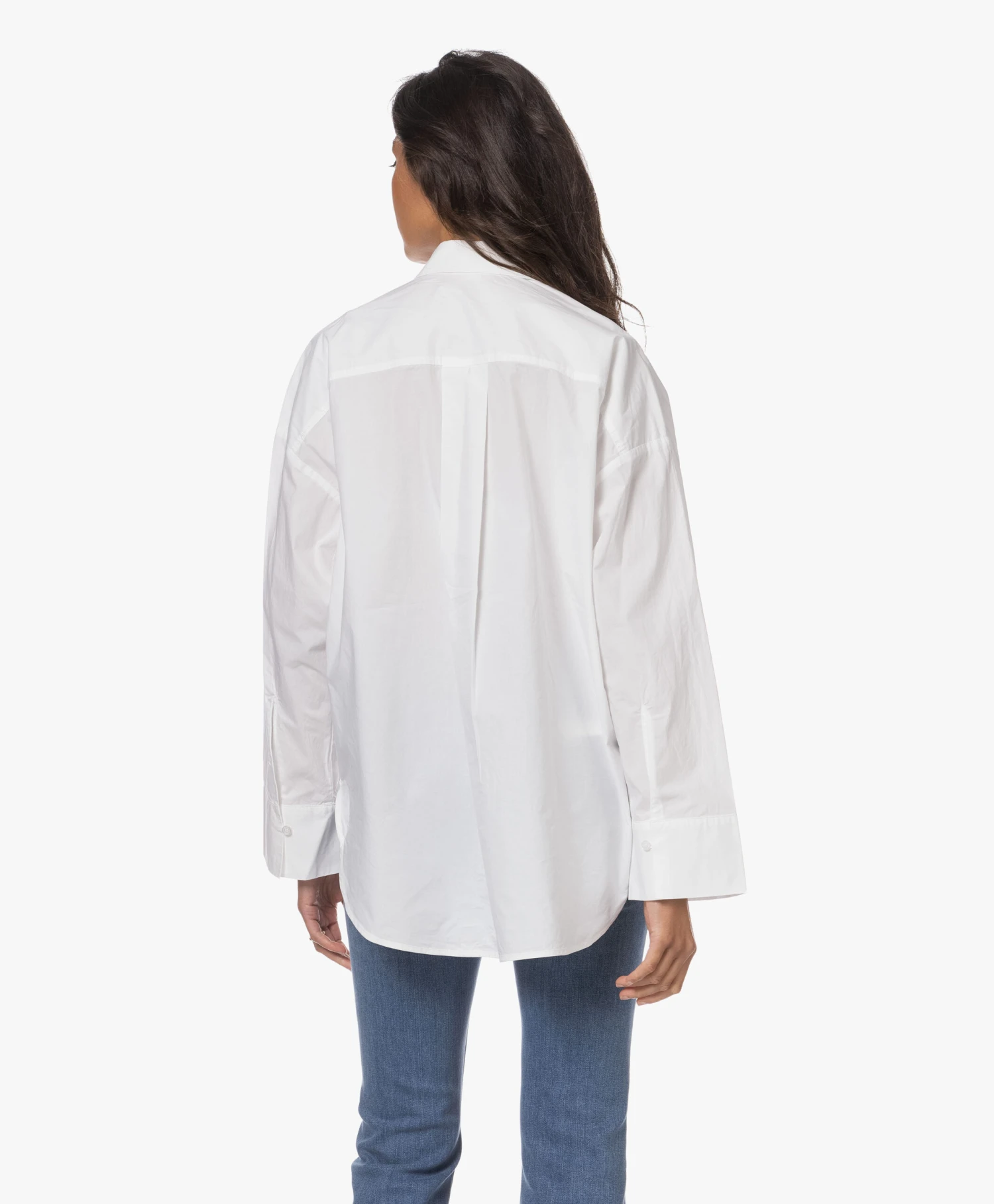 By Malene Birger Derris Biologisch Katoenen Overhemdblouse - Pure White 4 By Malene Birger Derris Biologisch Katoenen Overhemdblouse - Pure White - Afbeelding 4