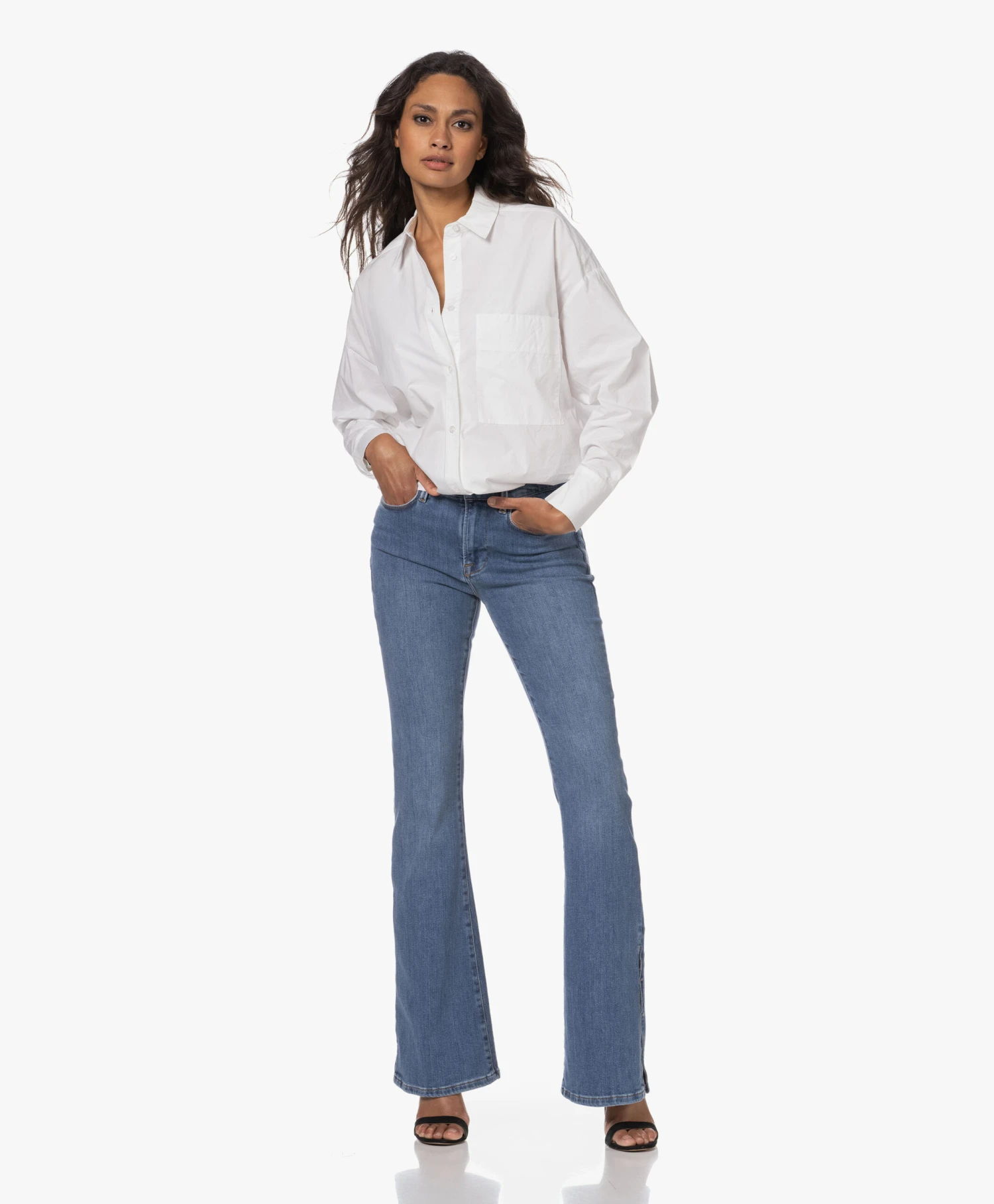 By Malene Birger Derris Biologisch Katoenen Overhemdblouse - Pure White 6 By Malene Birger Derris Biologisch Katoenen Overhemdblouse - Pure White - Afbeelding 6