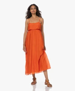 Xírena Skyla Katoen-Zijde Voile Jurk - Papaya -Mode Kleding 230530 7caad9b9 de65 4989 abda ffae98082ad0