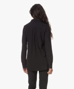 Japantky Miya Loose-Fit Travel Jersey Blouse - Diepzwart -Mode Kleding 230531 22467dc9 b1a4 4498 a31c 1aaf47243184