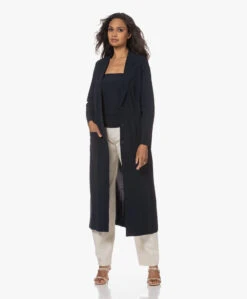 Japantky Quito Kuitlange Travel Jersey Blazer - Zwartblauw