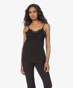 Japantky Lacy Travel Jersey Spaghettitop Met Kant - Zwart -Mode Kleding 230531 6605fb2e 648b 4373 93fa 63436a29ebb4