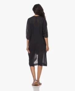 Su Paris Lea Gauze Kaftan Met Streepdessin - Zwart -Mode Kleding 230531 688e629a cd54 4a28 b5c5 794879a88051