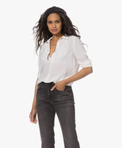 Equipment Essential Zijden Blouse - Wit -Mode Kleding 230531 891c494c c446 4338 86be 28751032f921