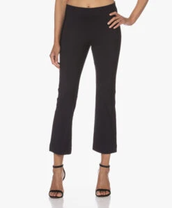 No Man'S Land Tech Jersey Flared Broek - Blauwzwart