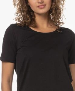 Repeat Jersey Lyocell Mix T-Shirt - Zwart -Mode Kleding 230601 05e20406 62f9 43d2 adb9 003ea6f4dce7