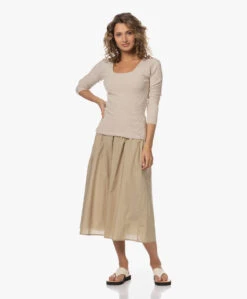 Gai+Lisva Petra Katoenen Poplin Midi Rok - Chinchilla 20 Gai+Lisva Petra Katoenen Poplin Midi Rok - Chinchilla -Mode Kleding 230601 4138ddcd 495e 47bd b6e3 005832a76f81