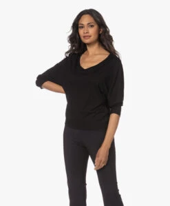 No Man'S Land Reversible Viscose T-Shirt - Zwart -Mode Kleding 230606 113d6238 f54a 46e5 a2c1 e583d6014a72