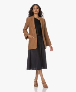 Gai+Lisva Petra Katoenen Poplin Midi Rok - Zwart -Mode Kleding 230606 3dfb6e95 cc86 456d bdd6 3a804394aea9