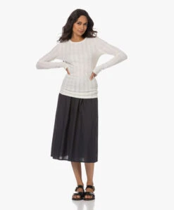 Gai+Lisva Petra Katoenen Poplin Midi Rok - Zwart -Mode Kleding 230606 58558f9c dfec 4aa9 bc71 f7dfe96799c3