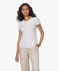 Majestic Filatures Jamie Deluxe Katoenen T-Shirt - Wit -Mode Kleding 230606 7cc4c861 5bf6 44cb be36 79ca0a6758fc