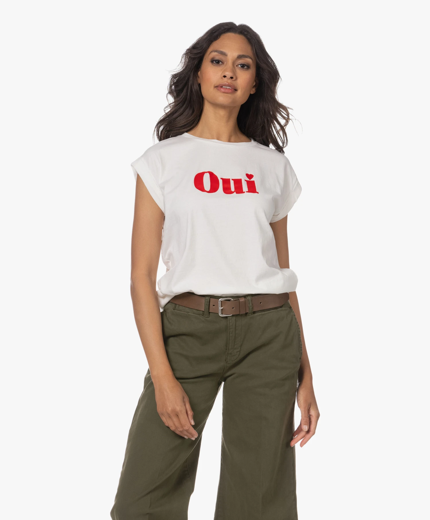 By-Bar Thelma Oui Flock Print T-Shirt - Off-White 11 By-Bar Thelma Oui Flock Print T-Shirt - Off-White - Afbeelding 11