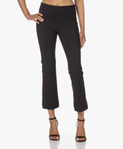 No Man'S Land Tech Jersey Flared Broek - Zwart