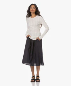 Gai+Lisva Petra Katoenen Poplin Midi Rok - Zwart -Mode Kleding 230606 f9f694f0 a8fc 4f47 85bc 4d77d89aa620