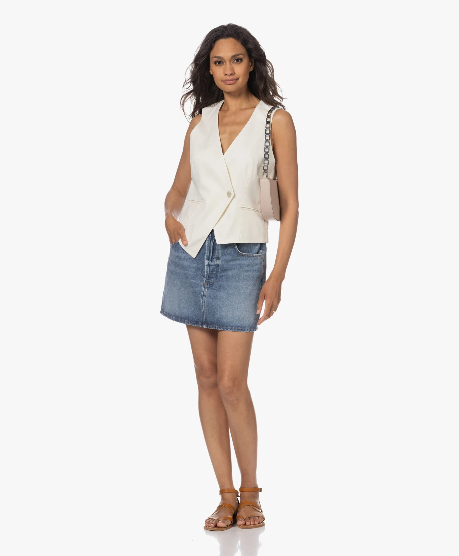 Citizens Of Humanity Eden Denim Mini Rok - Entrust 2 Citizens Of Humanity Eden Denim Mini Rok - Entrust - Afbeelding 2