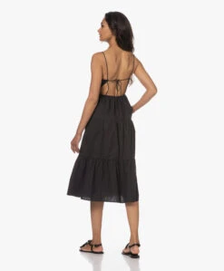 Rails Leni Poplin Strokenjurk Met Open Rug - Zwart -Mode Kleding 230608 a03ae75d b52f 4a1e 8546 87505fe8664f