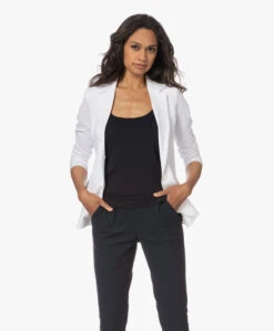 Japantky Danno Travel Jersey Blazer - Wit