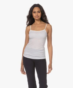 Hanro Ultralight Katoenen Spaghetti Top - Wit