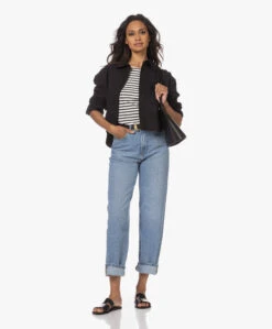 No Man'S Land Gestreept Viscosemix T-Shirt - Zwart -Mode Kleding 230613 409de3f6 dca3 43ff a2e9 c99c098e1691