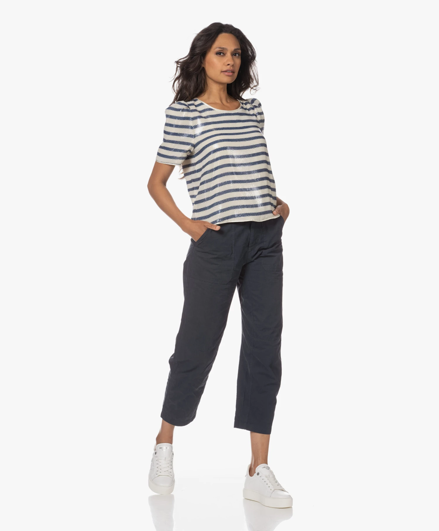 Zadig & Voltaire Tchao Sequins Stripe Blousetop - Judo 9 Zadig & Voltaire Tchao Sequins Stripe Blousetop - Judo - Afbeelding 9