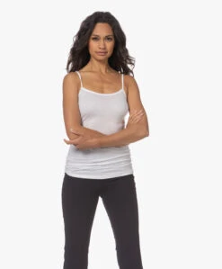 Hanro Ultralight Katoenen Spaghetti Top - Wit -Mode Kleding 230613 c81fe40d c62b 4aab 90d9 d5e2706f8aa5