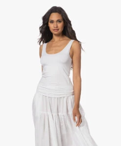 Majestic Filatures Abby Superwashed Tanktop - Wit -Mode Kleding 230614 046be740 a6c7 420e 86d7 48c01422b534