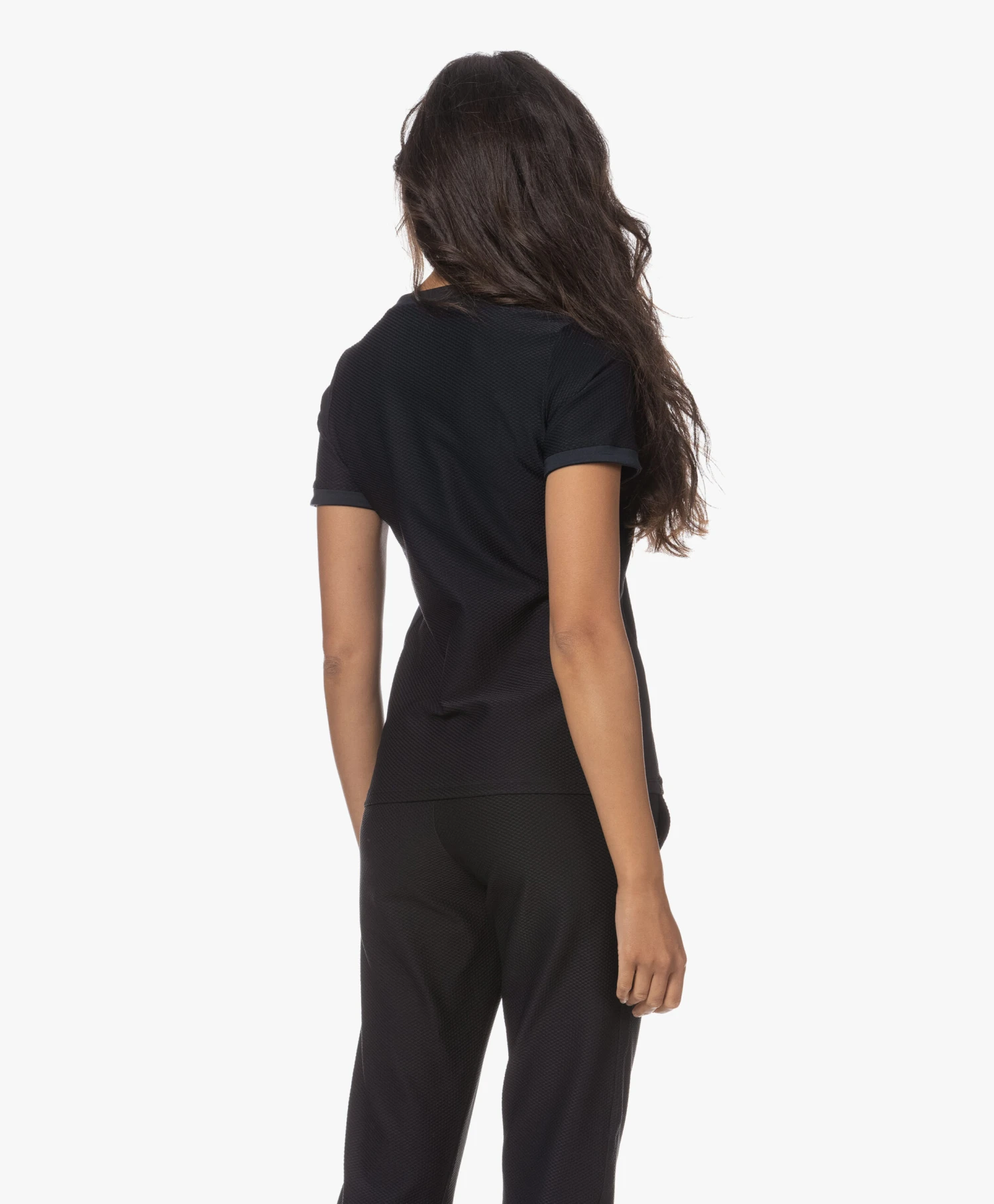 Deblon Sports Ellin Splithals T-Shirt - Zwart 4 Deblon Sports Ellin Splithals T-Shirt - Zwart - Afbeelding 4