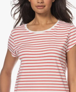 No Man'S Land Gestreept Viscosemix T-Shirt - Flamingo -Mode Kleding 230614 0d05274c ae93 44ef aa95 4b7dde16c7ba