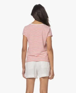 No Man'S Land Gestreept Viscosemix T-Shirt - Flamingo -Mode Kleding 230614 2bc6fc03 9e9f 480c aabb 92a88f54ef48