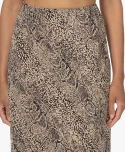 By Malene Birger Bosha Midi Slangenprint Rok - Zwart/Beige -Mode Kleding 230614 3387b70e e162 4759 9ce3 7a4ce60b72d1