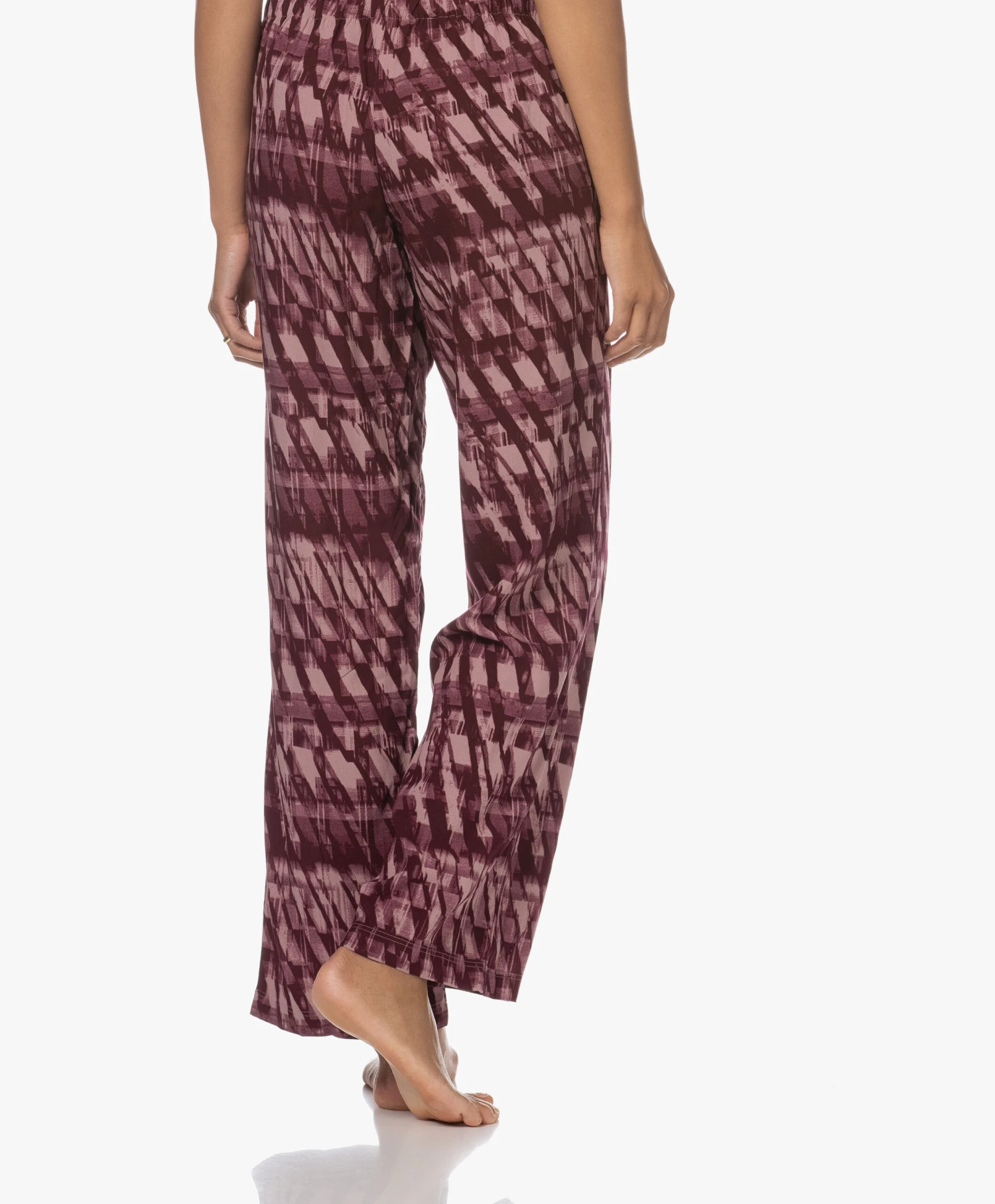 Calvin Klein Viscose Pyjamabroek - Train Windows/Rouge 4 Calvin Klein Viscose Pyjamabroek - Train Windows/Rouge - Afbeelding 4