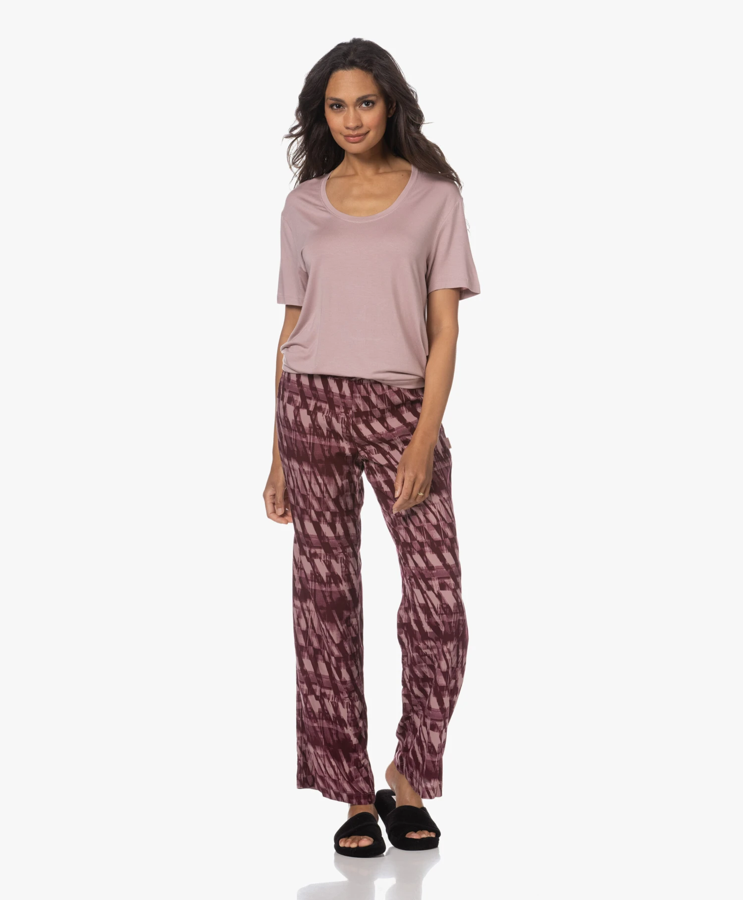 Calvin Klein Viscose Pyjamabroek - Train Windows/Rouge 8 Calvin Klein Viscose Pyjamabroek - Train Windows/Rouge - Afbeelding 8