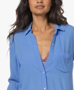 Rails Gaia Viscose Overhemdblouse - Iris -Mode Kleding 230614 7160f841 e1bb 44c5 939e 60482d9e534d