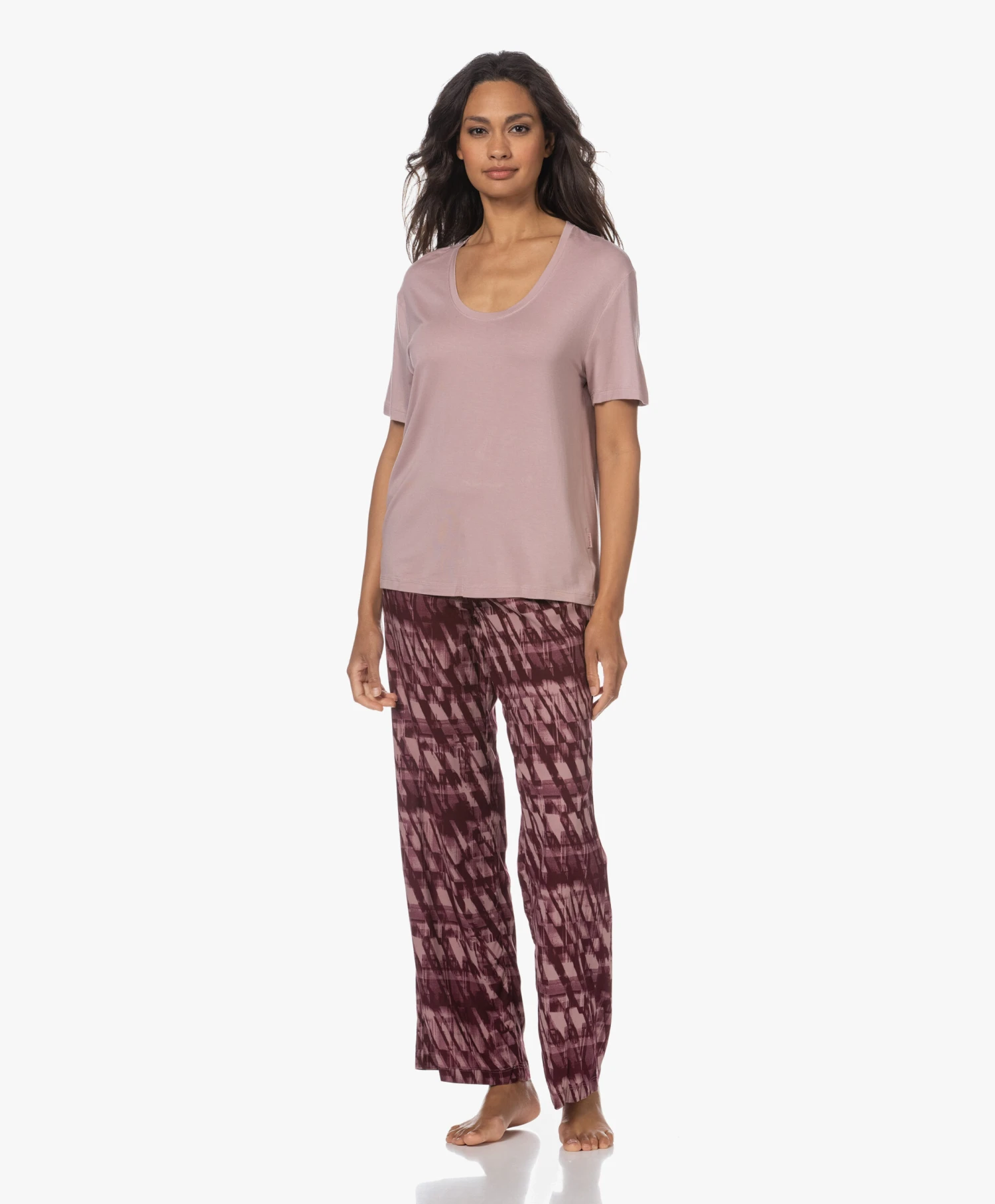 Calvin Klein Viscose Pyjamabroek - Train Windows/Rouge 11 Calvin Klein Viscose Pyjamabroek - Train Windows/Rouge - Afbeelding 11