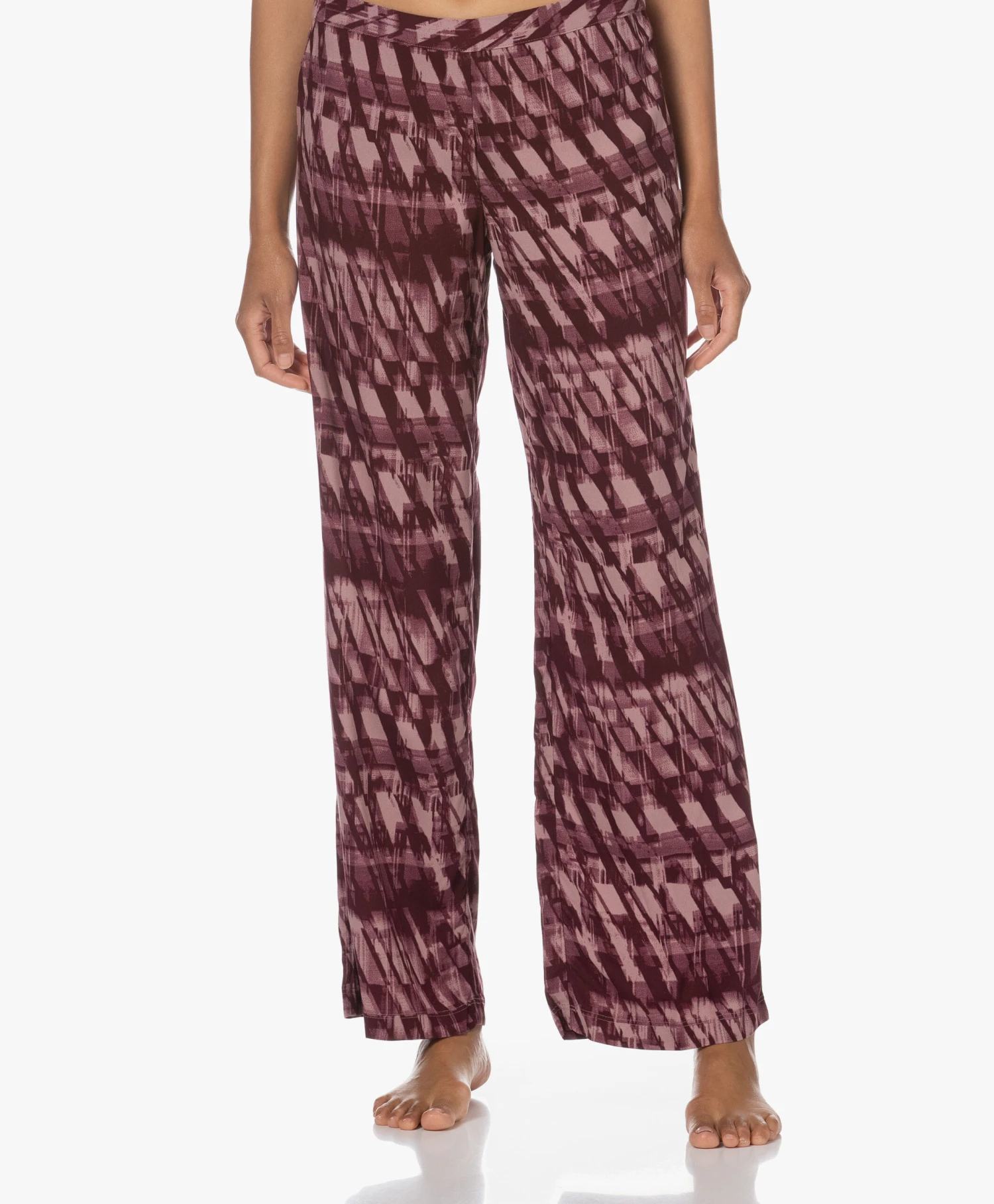 Calvin Klein Viscose Pyjamabroek - Train Windows/Rouge 1 Calvin Klein Viscose Pyjamabroek - Train Windows/Rouge